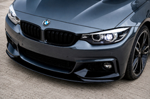 BMW 4-serie F32/F33/F36 2012–2020 MP-Style frontlip (til M-Sport, sort højglans) foto 1