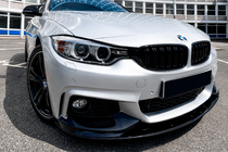 BMW 4-serie F32/F33/F36 2012–2020 MP-Style frontlip (til M-Sport, sort højglans) foto 4