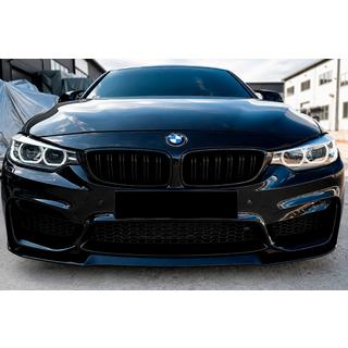 Front læbespoiler CS-Style (til M4, blank sort) BMW 4-serie F32/F33/F36 2012–2020 foto 3