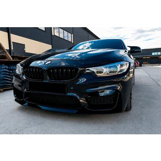 Front læbespoiler CS-Style (til M4, blank sort) BMW 4-serie F32/F33/F36 2012–2020 foto 1