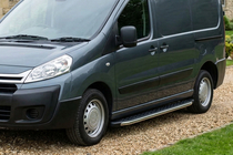 Fiat Scudo 2007–2015 BlackLine sidetrin (2 stk., aluminium) Lang akselafstand foto 1