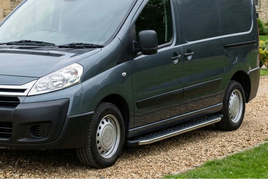 Fiat Scudo 2007–2015 BlackLine sidetrin (2 stk., aluminium) Lang akselafstand Image