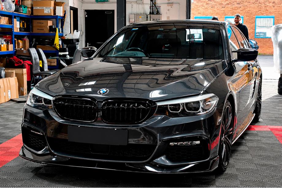 BMW 5-serie G30/G31 2017–2023 Front kofangerlæbe Lip AC-Style (til M-Sport 2017-2020, ABS) Image