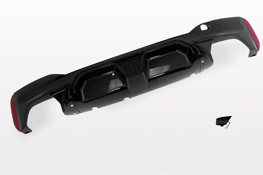 BMW 5-serie G30/G31 2017–2023 Bagkofanger-diffuser CS-Style (til M-Sport/M5 F90, ABS) Foto 14