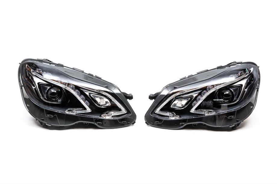 Mercedes E-class W212 2009–2016 Forlygter (2 stk., facelift, uden styreenheder, til biler med original halogenoptik) Foto 1
