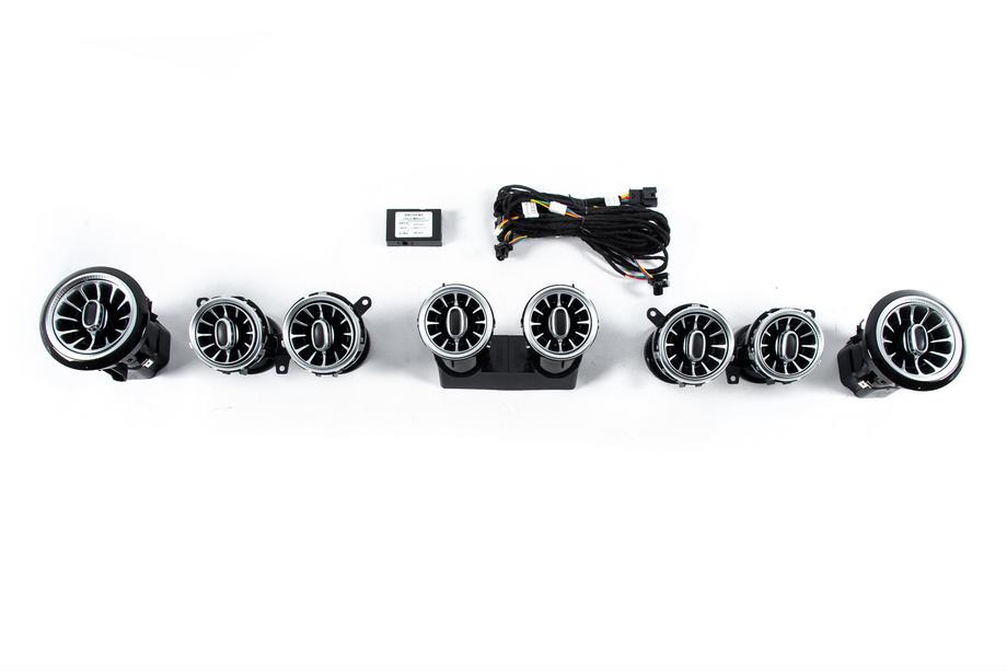 Mercedes E-klasse W213 2016–2023 LED ventilationsdeflektorer (64 color) Image
