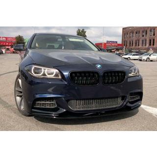 Frontspoiler-læbe MP-Style (til M-Performance, blank sort) BMW 5-serie F10/F11 2010–2016 foto 4