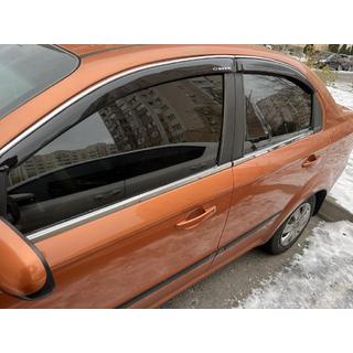 Nedre vindueslister (4 stk., rustfrit stål) Chevrolet Aveo T250 2005–2011 foto 1