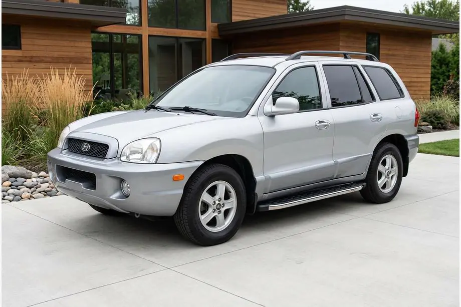 Hyundai Santa Fe 1 2000–2006 BlackLine sidetrin (2 stk., aluminium) Image
