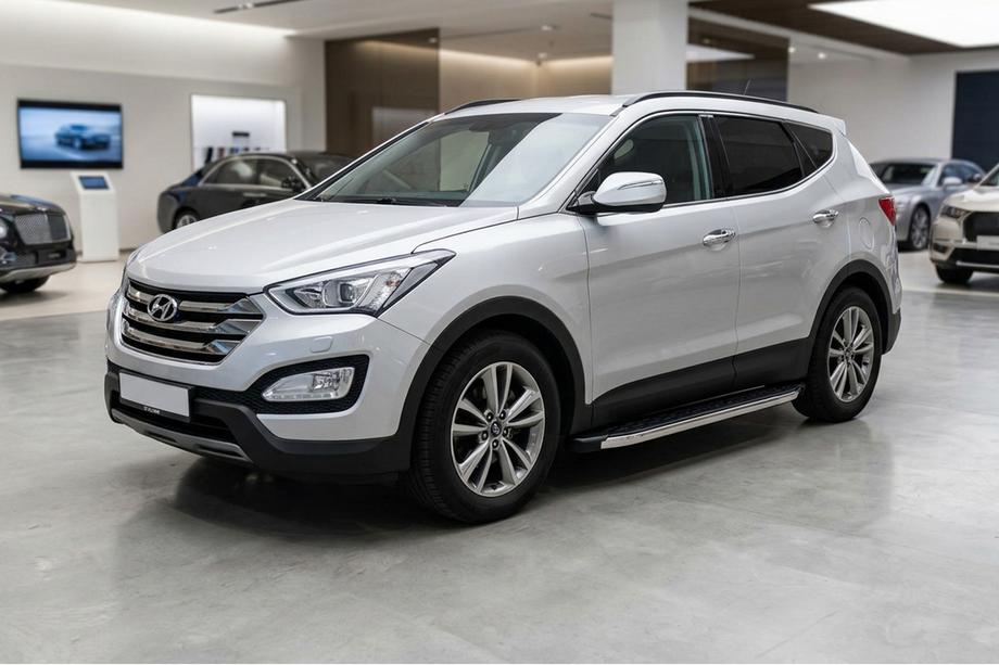 Hyundai Santa Fe 3 2012–2018 BlackLine sidetrin (2 stk., aluminium) Image