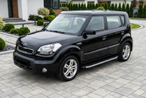 Kia Soul I 2008–2013 BlackLine sidetrin (2 stk., aluminium) foto 1