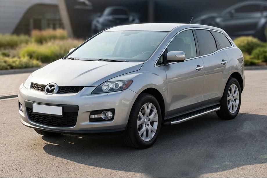 Mazda CX-7 2006–2012 BlackLine sidetrin (2 stk., aluminium) Image