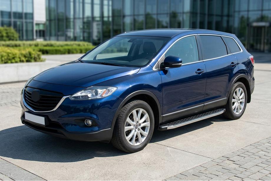 Mazda CX-9 2007–2016 BlackLine sidetrin (2 stk., aluminium) Image