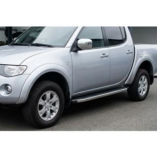 BlackLine sidetrin (2 stk., aluminium) Mitsubishi L200 2006–2015 foto 1