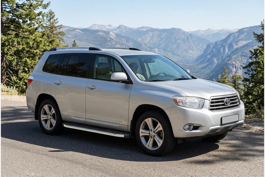 Toyota Highlander 2008–2013 BlackLine sidetrin (2 stk., aluminium) Image