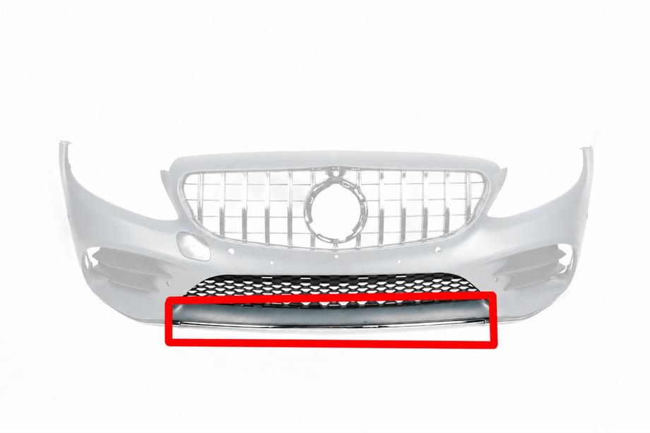 Mercedes C-klasse W205 2014–2021 Kromliste til kofanger (AMG Line 2018-2021) Image
