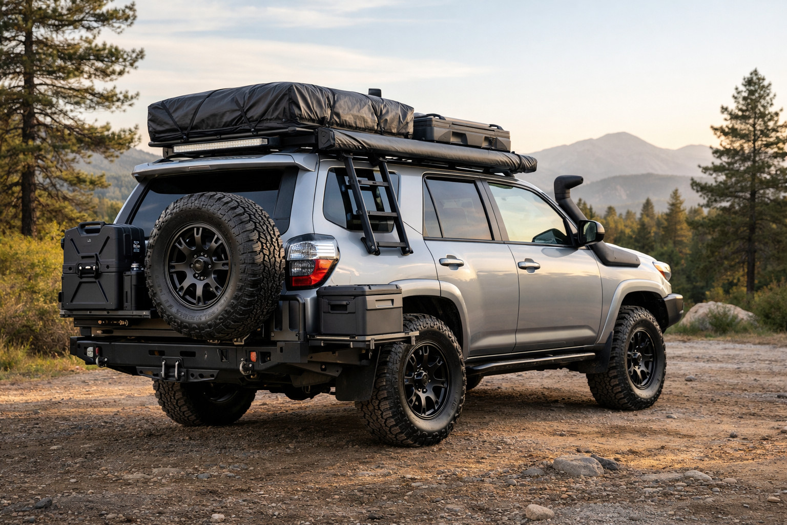 Udstyr til Toyota 4Runner til natur, motorvej og familieture