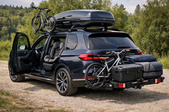 Hvad skal du montere på BMW X7 G07 til familie og lange ture: startpakke uden overflødigt Foto 1