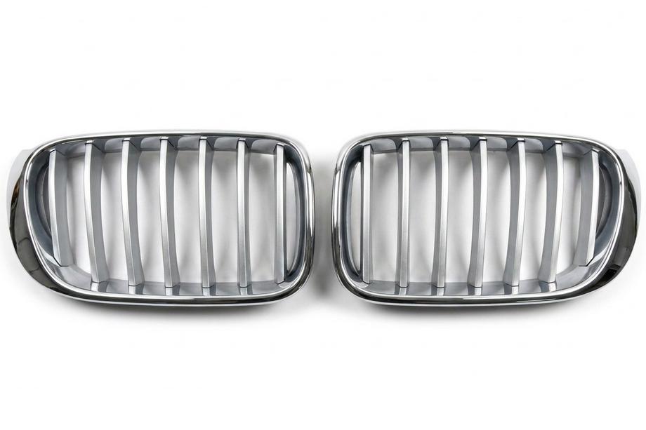 BMW X3 F25 2011–2018 Nyrerist 1Bar (2014-2018, grå med kromkant) Image