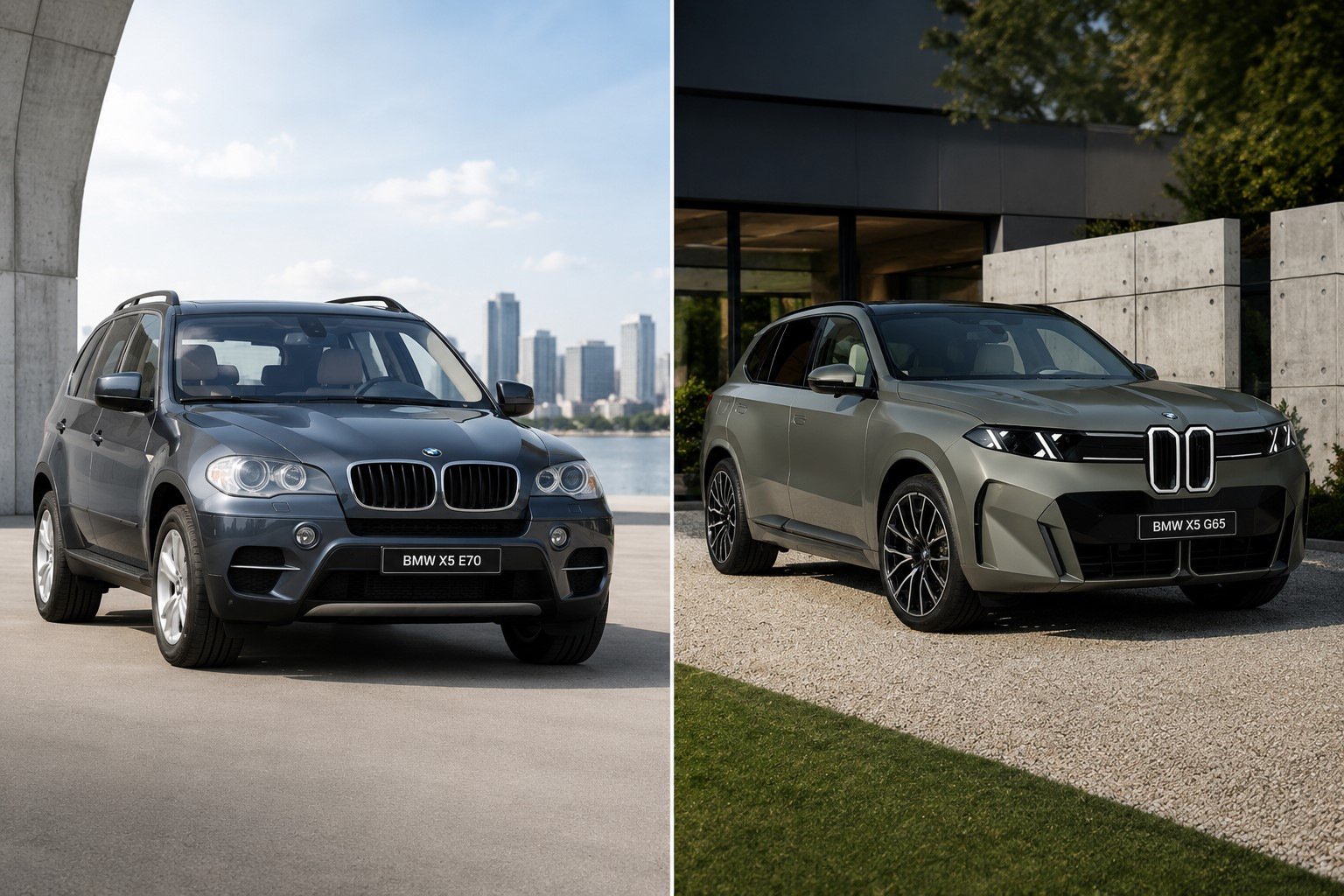 BMW X5 G65 vs BMW X5 E70: gammel karakter mod ny teknologi