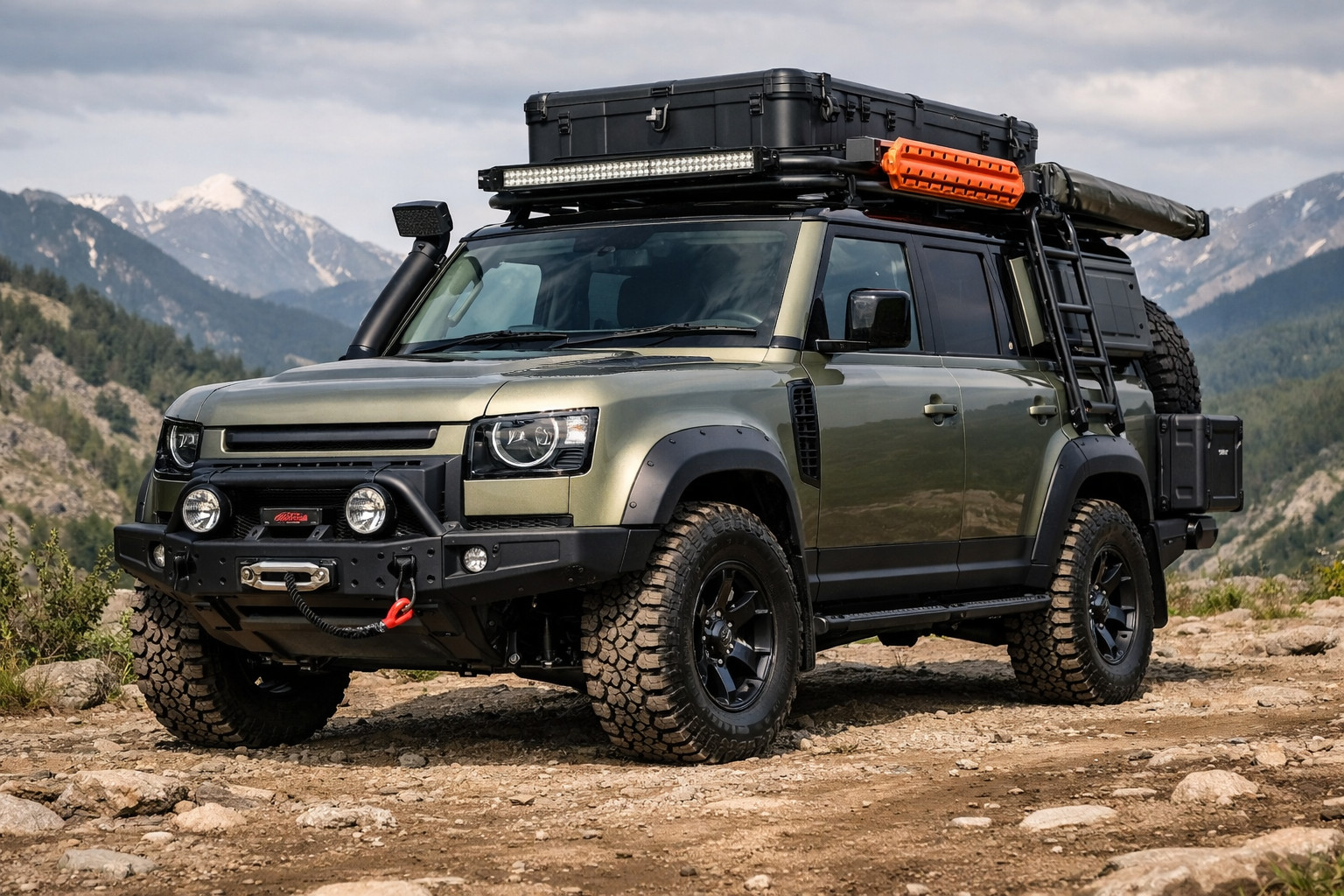 Opgraderingspakke til Land Rover Defender 2019+ til rejser og råt look