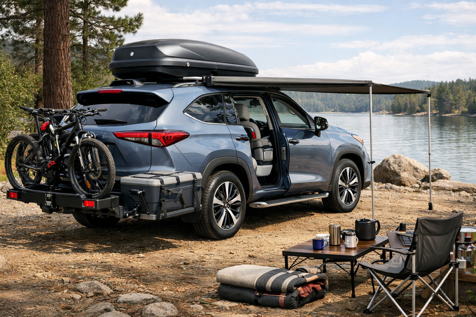 Opgraderingspakke til Toyota Highlander til familie og langture