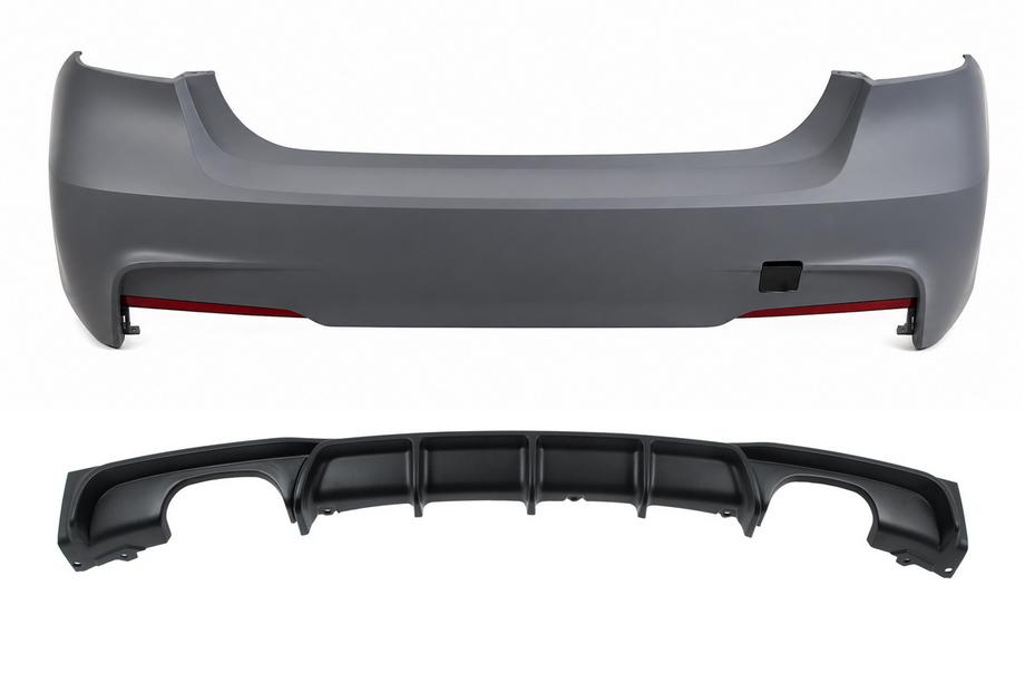 BMW 3-serie F30/F31 2012–2019 Bagkofanger med diffuser til dobbelt udstødning (begge sider) M-Sport (til F30) Image