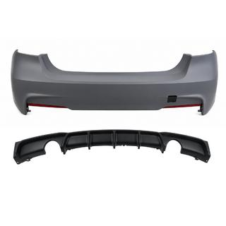Bagkofanger med diffuser til enkel udstødning med udgang i begge sider M-Sport (til F30) BMW 3-serie F30/F31 2012–2019
