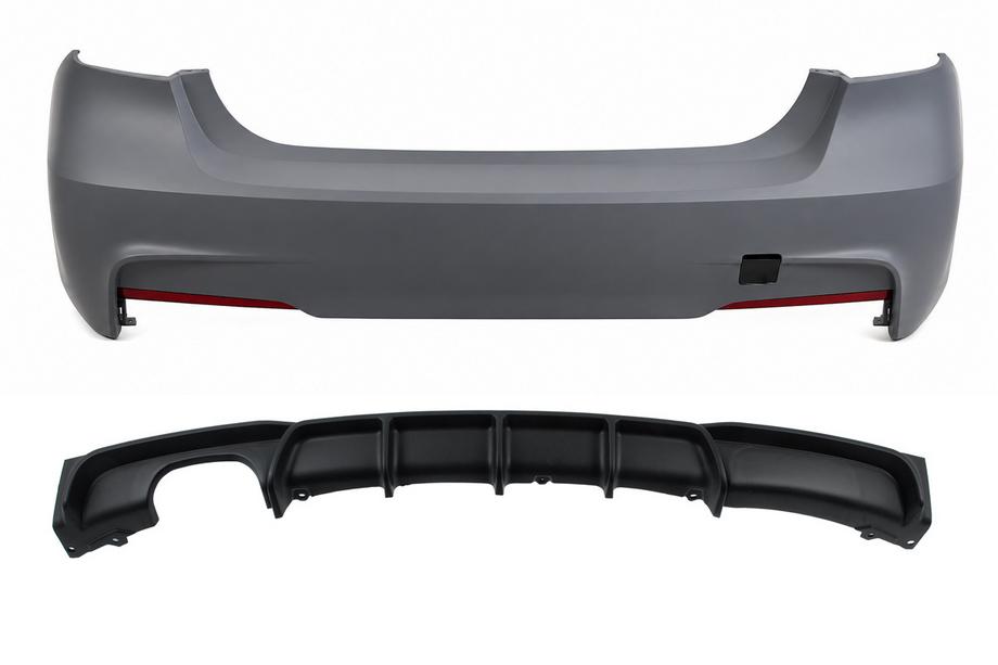 BMW 3-serie F30/F31 2012–2019 Bagkofanger med diffuser til dobbelt udstødning i én side M-Sport (til F30) Image
