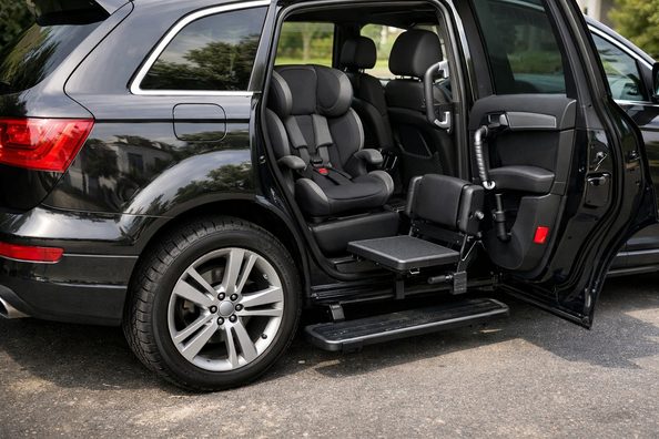 Hvad skal du montere på Audi Q7 2005-2015 for nem indstigning for børn og ældre passagerer