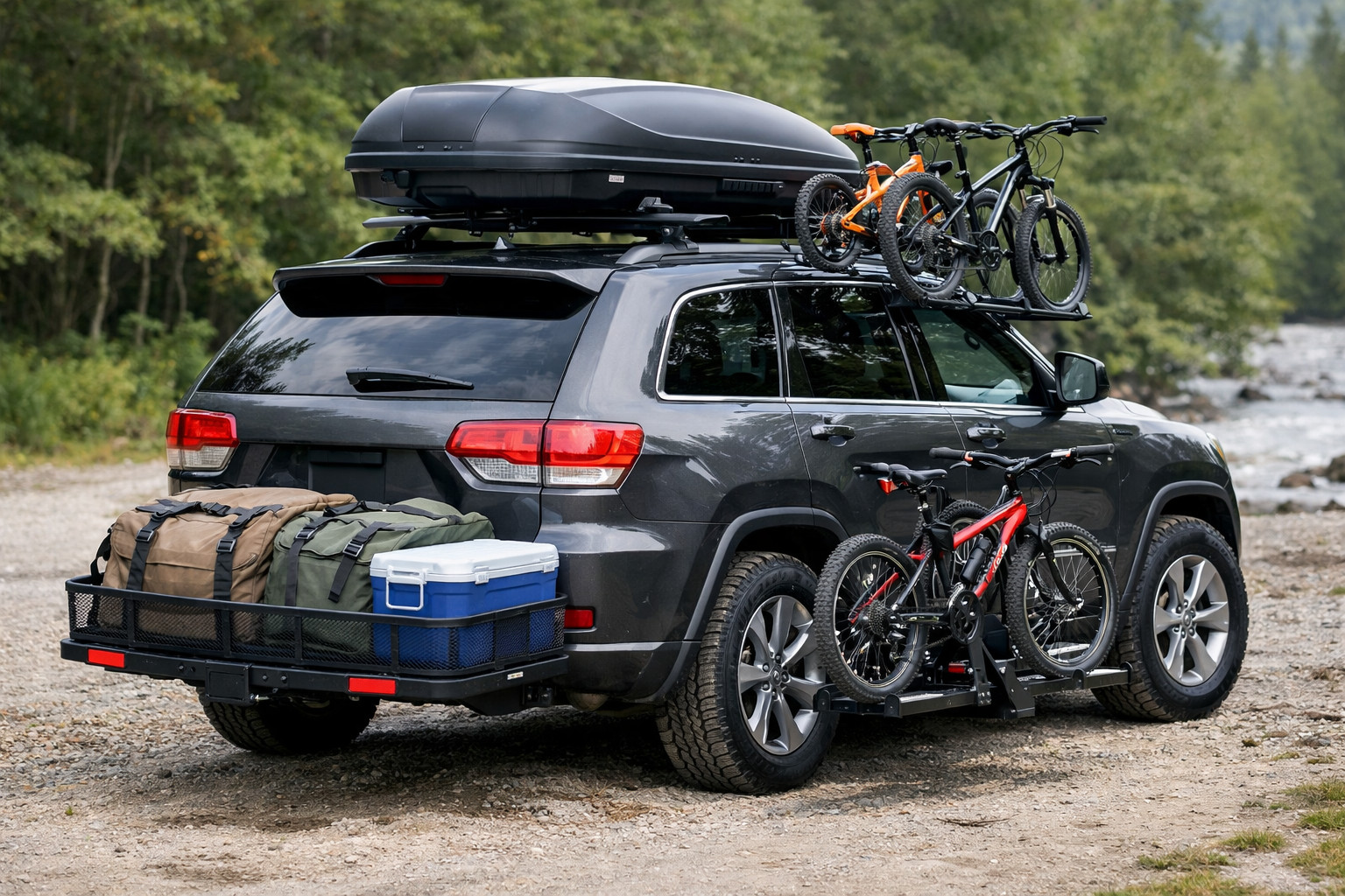 Hvad skal du montere på Jeep Grand Cherokee WK2 til familie og tung bagage