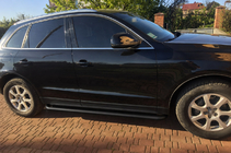 Audi Q5 2008–2017 Sidetrin Premium Black (2 stk., rustfrit stål) foto 2