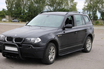 BMW X3 E83 2003–2010 Sidetrin KB001 Black (rustfrit stål) 60 mm foto 2