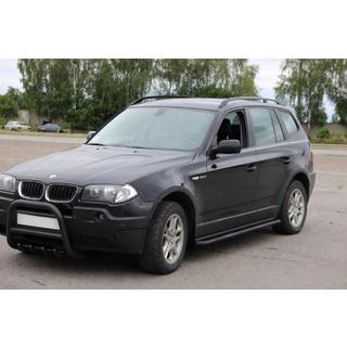 Sidetrin KB001 Black (rustfrit stål) BMW X3 E83 2003–2010 foto 2