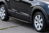 Chevrolet Captiva 2006–2019 Premium Black sidetrin (sæt med 2 stk., rustfrit stål) foto 3