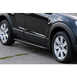Premium Black sidetrin (sæt med 2 stk., rustfrit stål) Chevrolet Captiva 2006–2019 foto 3