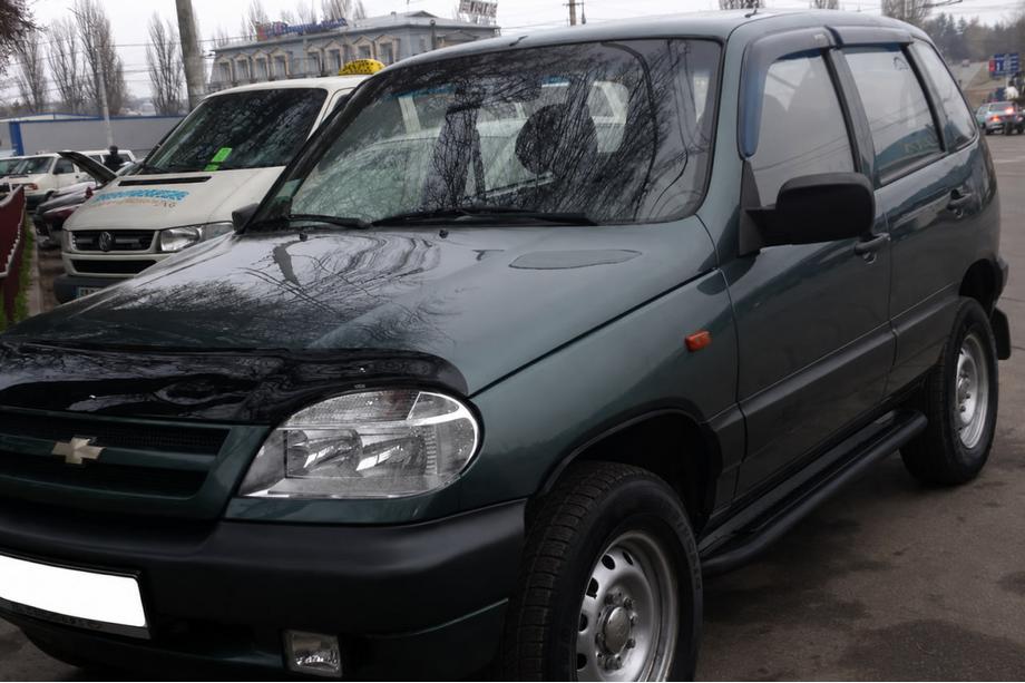 Chevrolet Niva 1998–2020 Sidetrin Premium Black (2 stk., rustfrit stål) Image