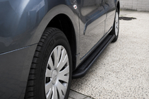 Citroen Berlingo 2008–2018 Premium Black sidetrin (sæt med 2 stk., rustfrit stål) Ø60 mm foto 1