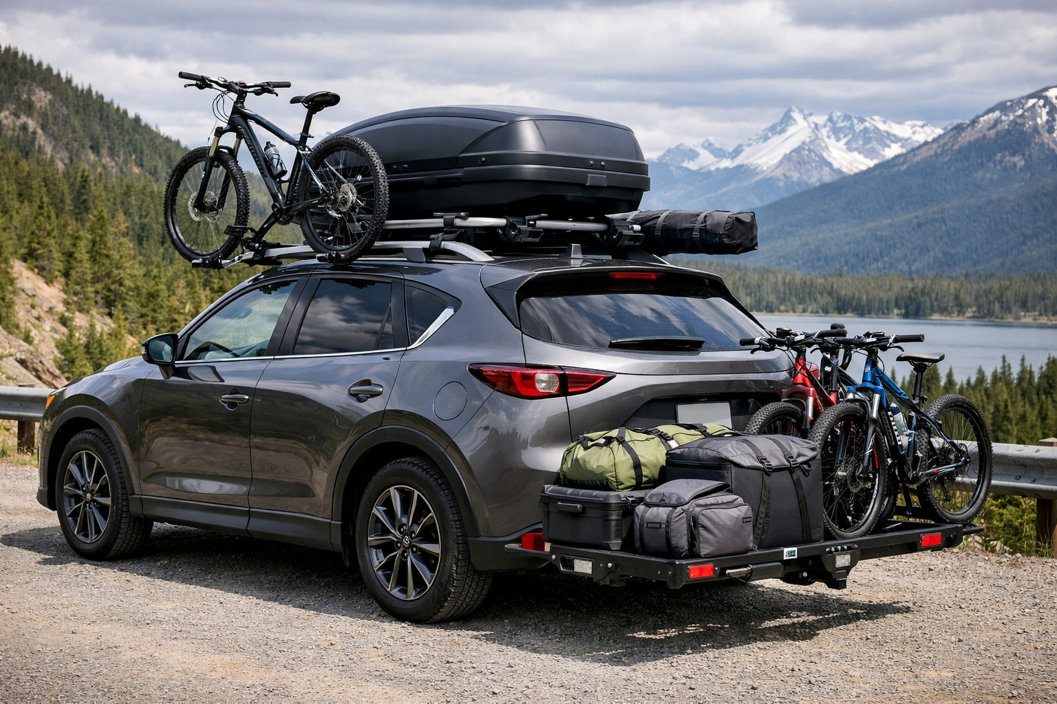 Hvad skal man montere på Mazda CX-5 2017+ til rejser og tagbagage