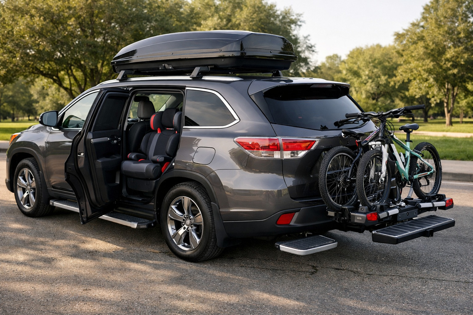 Opgraderingspakke til Toyota Highlander 2013-2019 til familie og nem indstigning