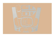 Mitsubishi L200 2006–2015 Instrumentbordslister V2 (13 dele) Aluminium foto 1