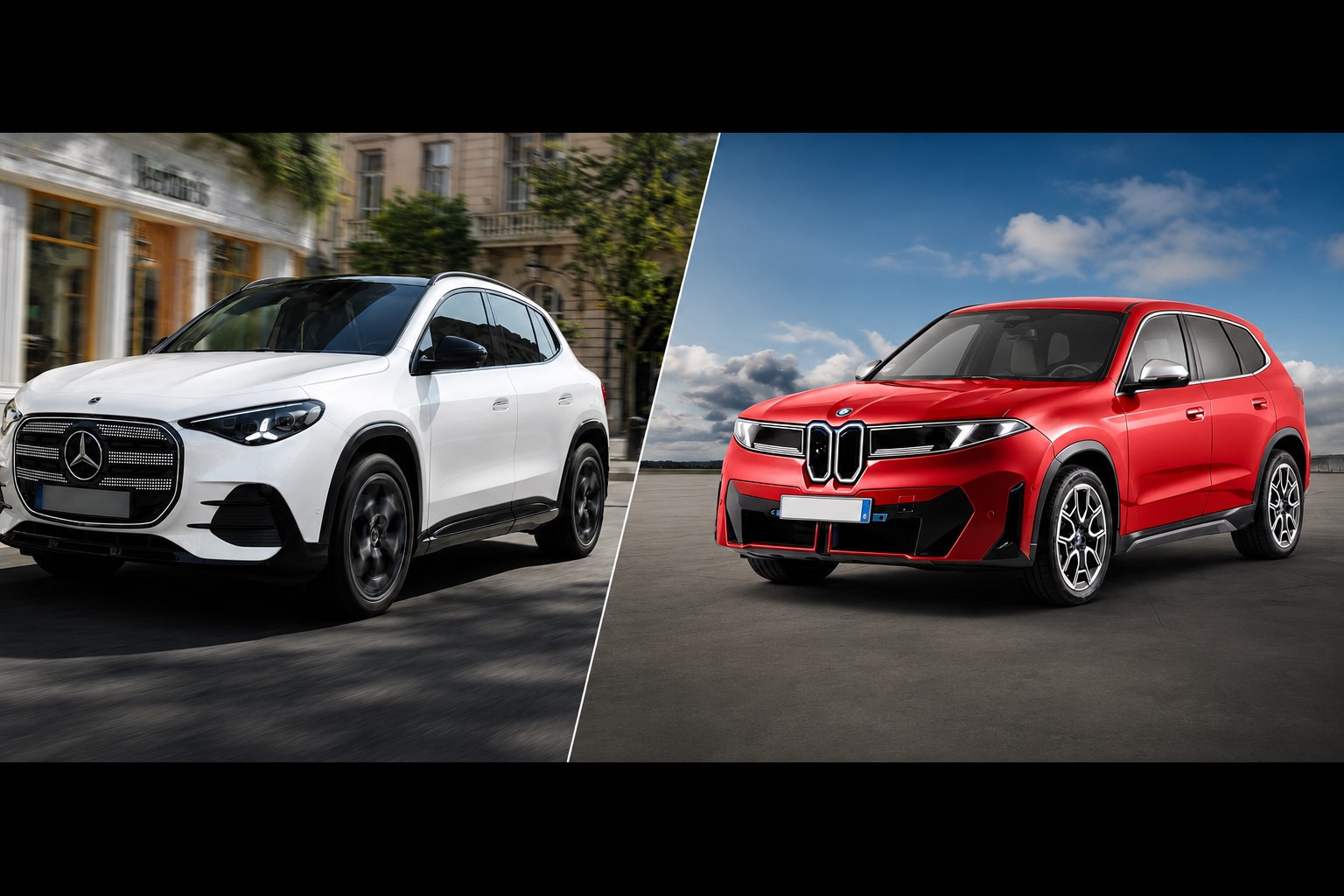 Mercedes GLA Electric mod BMW iX1: hvilken premium el-crossover er bedst