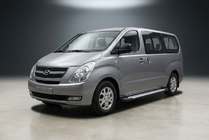 Hyundai H300, H1, Starex 2008–2020 Sidetrin Allmond Grey (2 stk., aluminium) foto 1