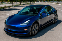 Tesla Model 3 2017– Frontspoilerlæbe til forreste kofanger Lip Fast (til 2017-2023) foto 4