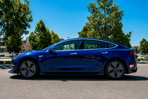 Tesla Model 3 2017– Frontspoilerlæbe til forreste kofanger Lip Fast (til 2017-2023) foto 9