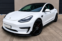 Tesla Model S 2012– Frontlæbe til kofanger Lip Fast (til 2021+) foto 1