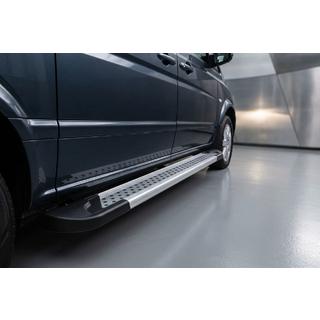 Sidetrin New Vision Grey (2 stk., aluminium)