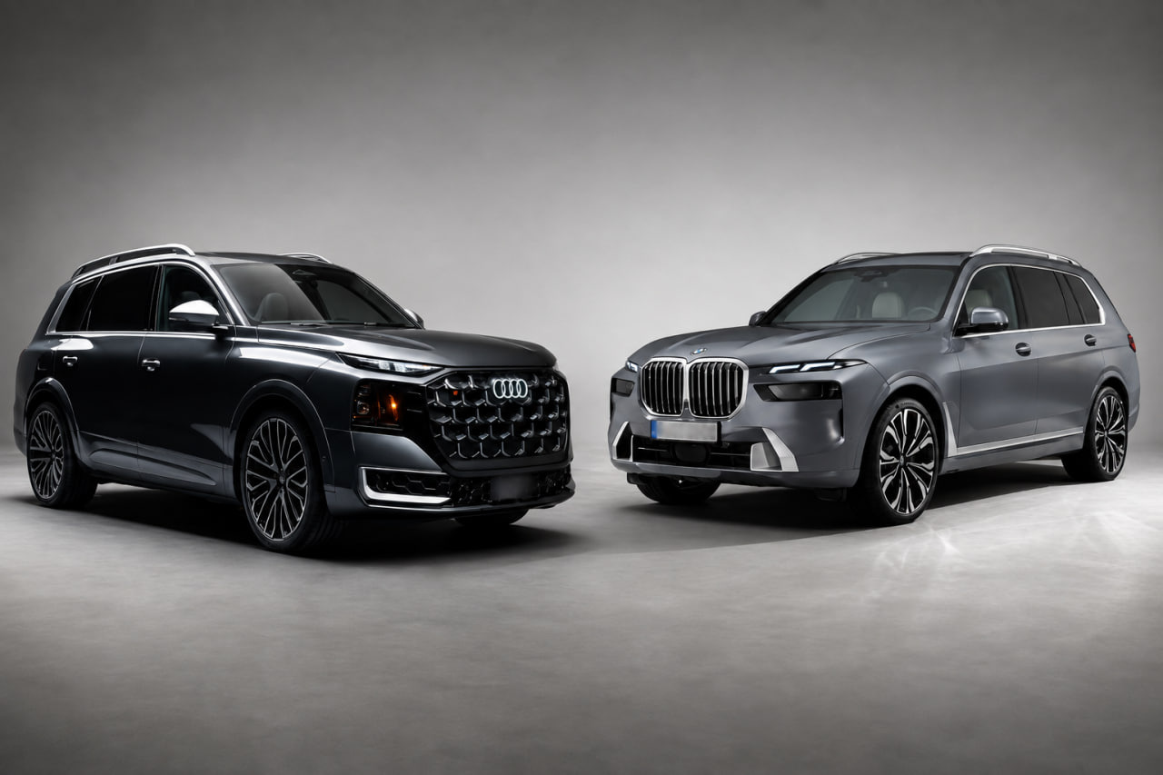 Ny Audi Q9 2027 vs. BMW X7 G07 Facelift: hvilken flagskibs-SUV er bedst