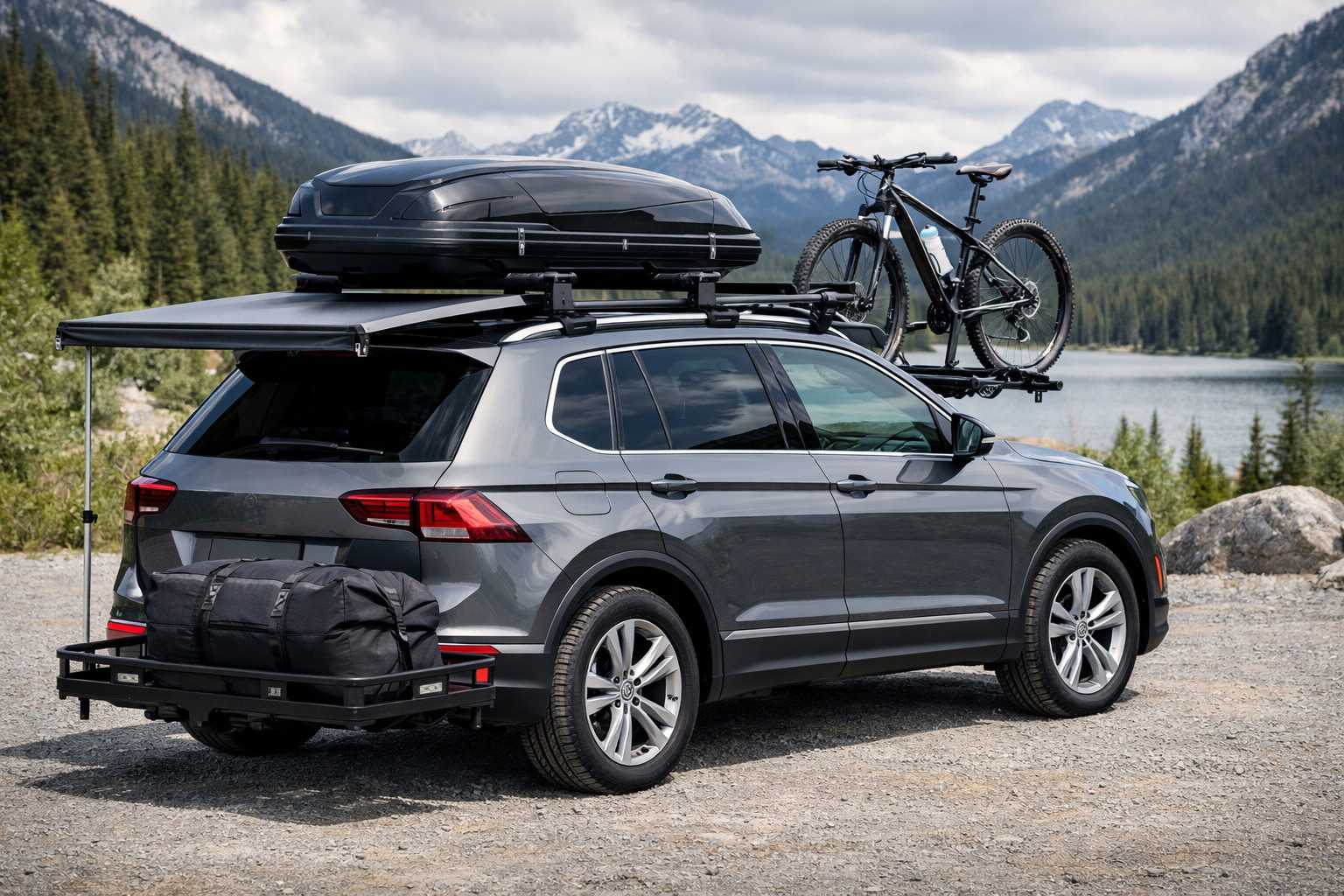 Udstyr til Volkswagen Tiguan 2016-2023 til tagbagage og ture