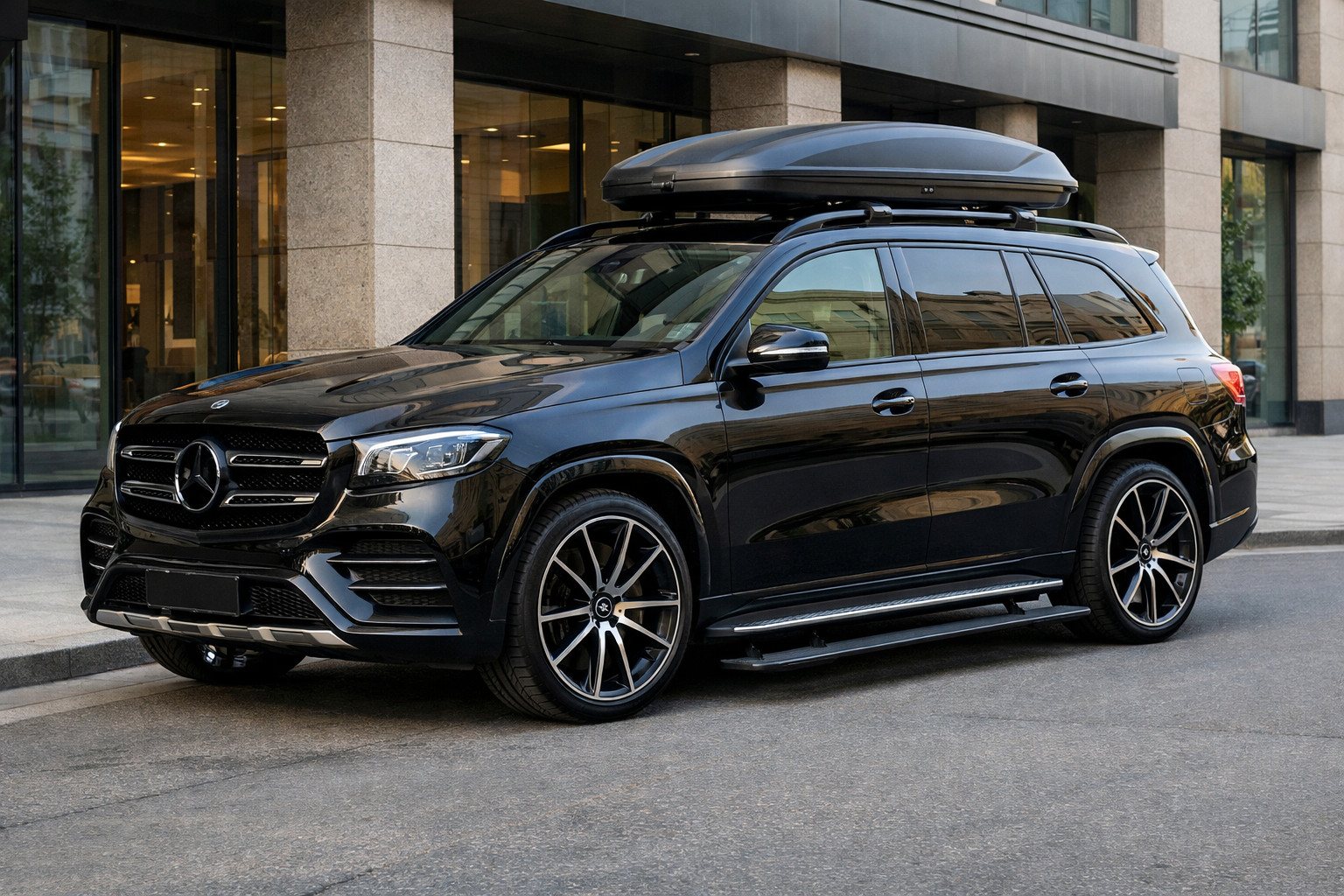 Startopgradering af Mercedes GLS X167 til byen og nem indstigning